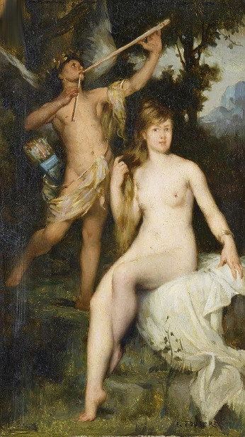 Pan And Nymph In A Landscape